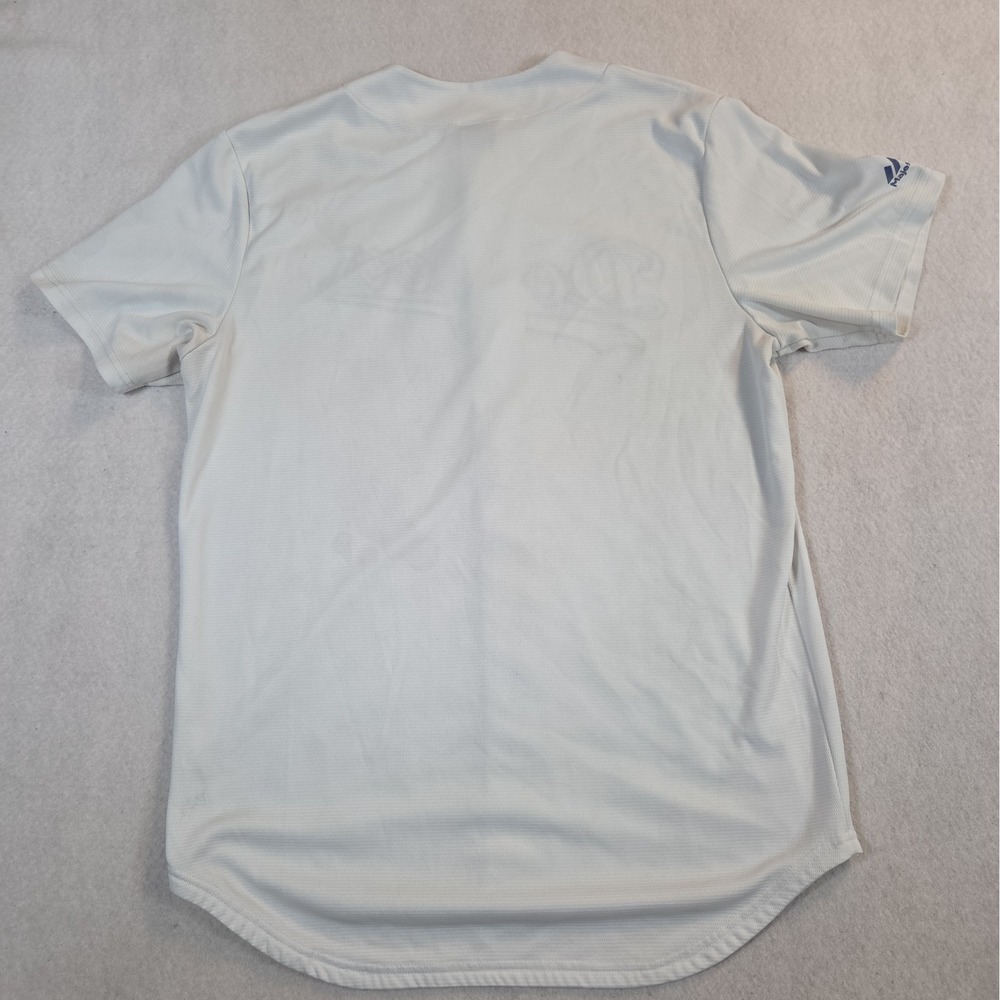 Vintage Los Angeles Dodgers Jersey Men White Majestic MLB Baseball - Picture 8 of 8